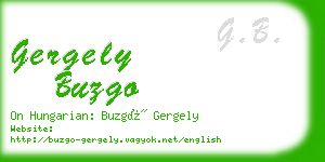 gergely buzgo business card